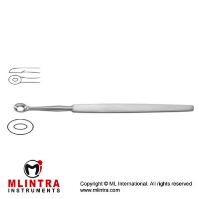 Wolff Lupus Curette Fig. 3 Stainless Steel, 14 cm - 5 1/2"